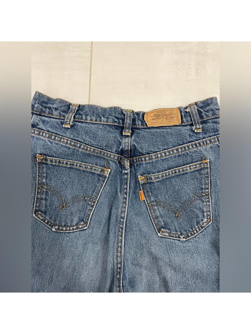 Vintage Orange Tab Levi’s Flair bootcut womens